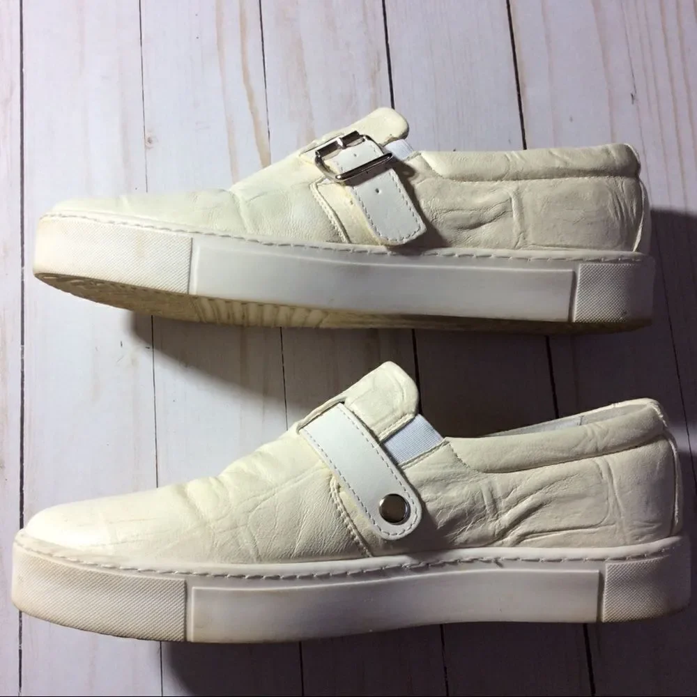 COLLECTION PRIVEE? Leather Shoes Off White size 38 - Picture 2 of 8